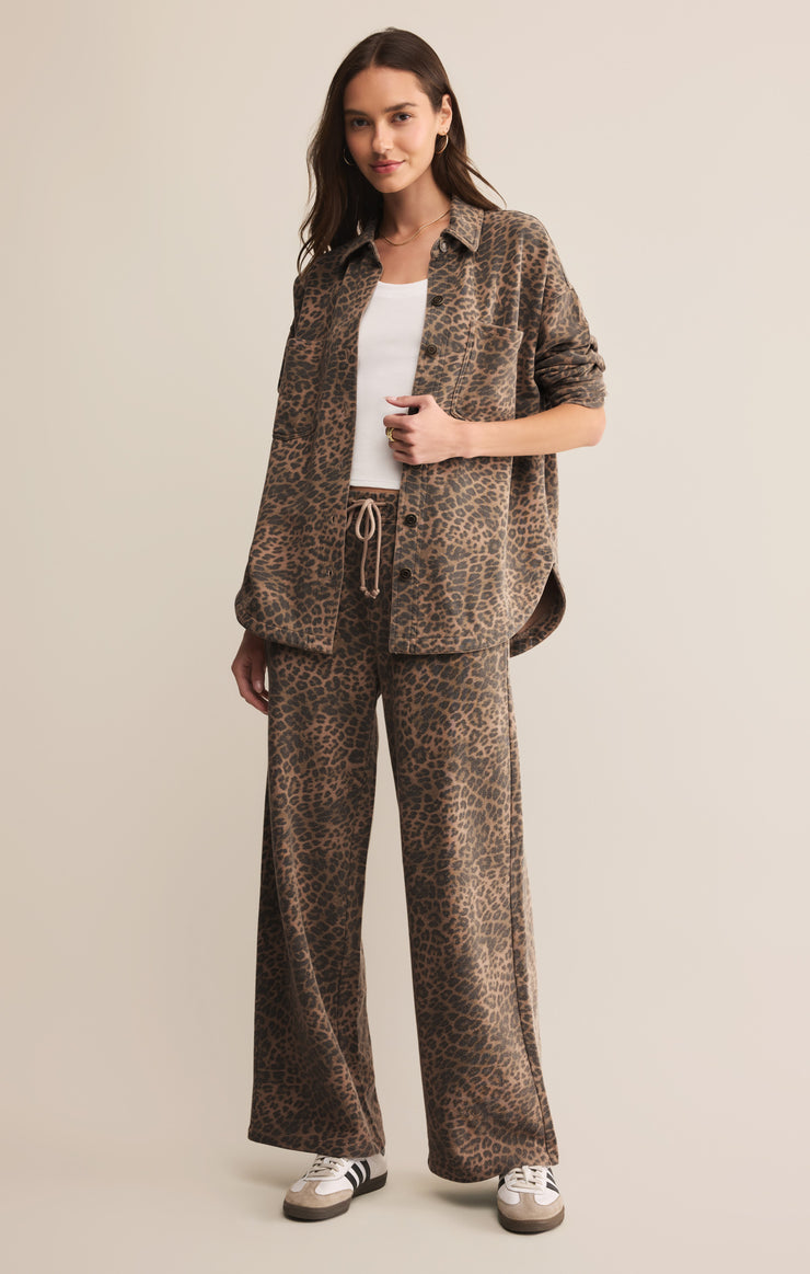 Pants Hunter Knit Leopard Pant Desert Tan