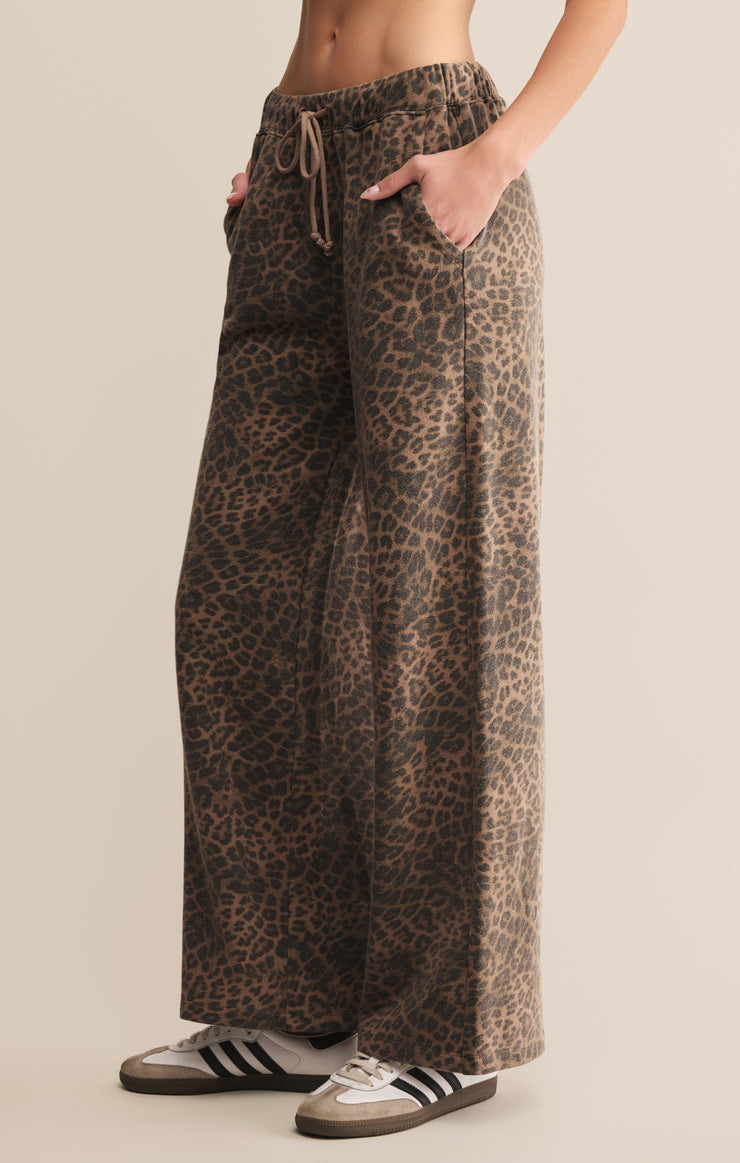 Pants Hunter Knit Leopard Pant Desert Tan