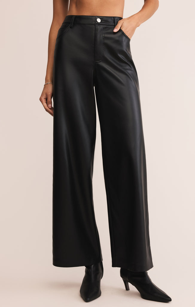 Marli Wide Leg Faux Leather Pant – Z SUPPLY