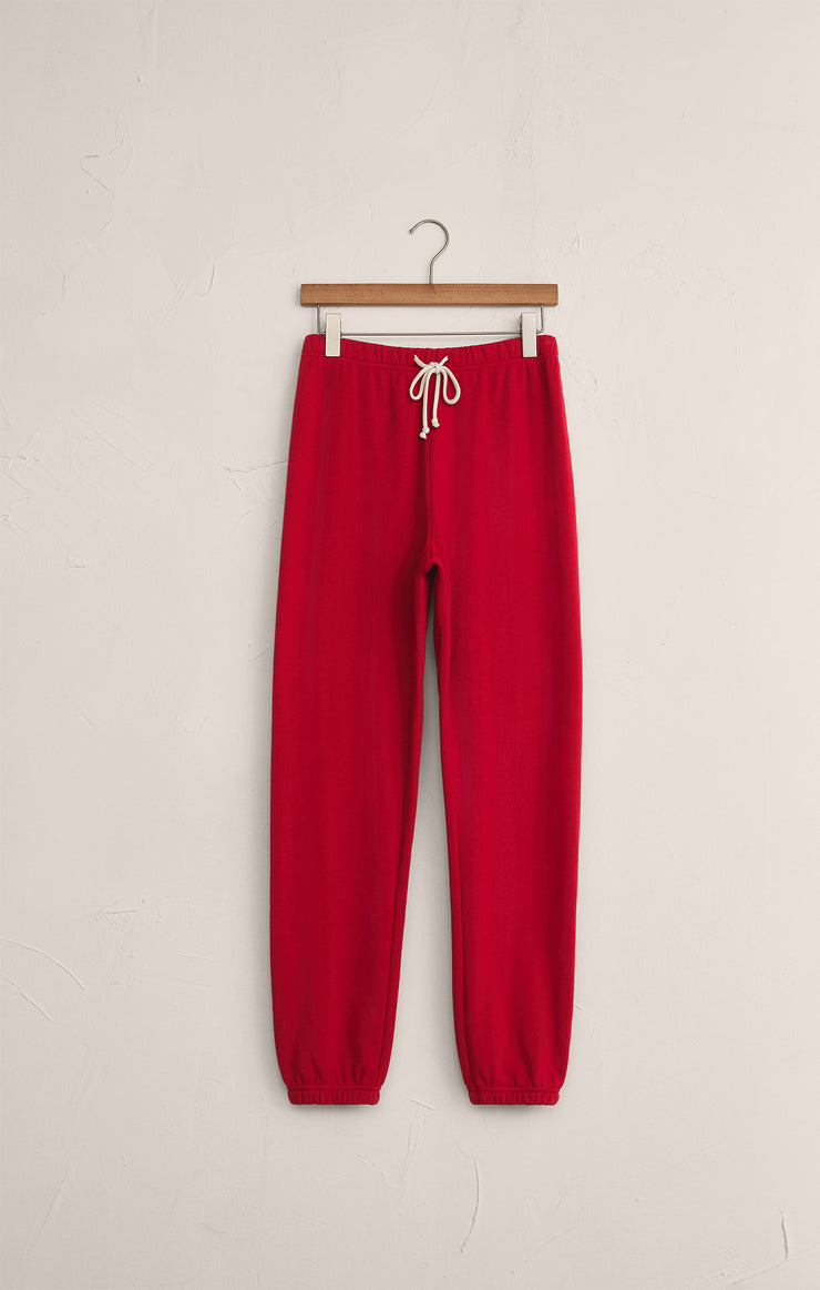 Pants Classic Boyfriend Jogger Festive Red