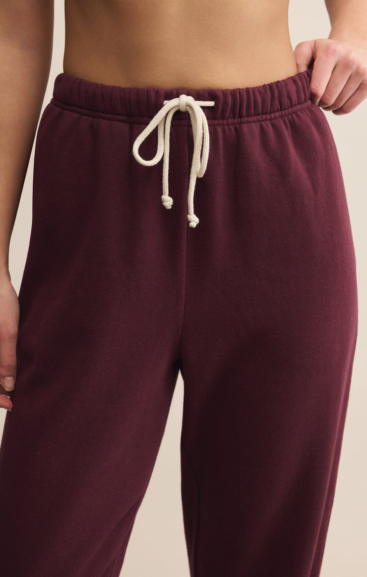 Pants Classic Boyfriend Jogger Merlot