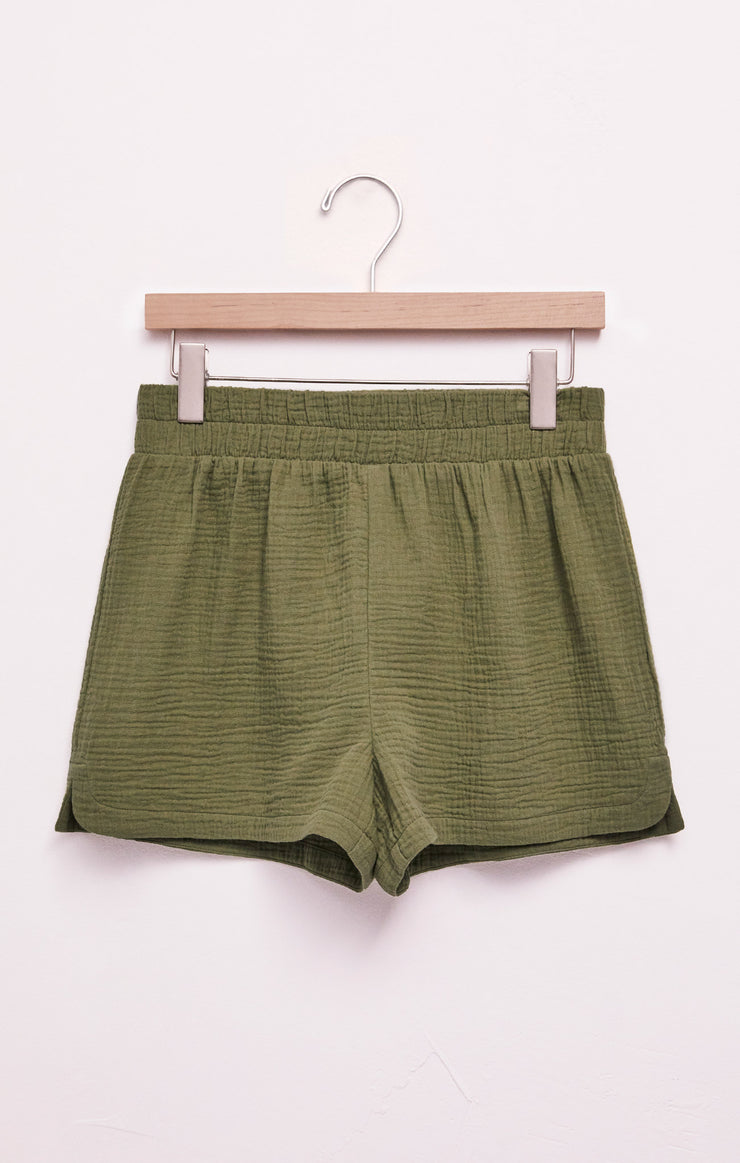 Shorts All Set Gauze Short Olive Branch