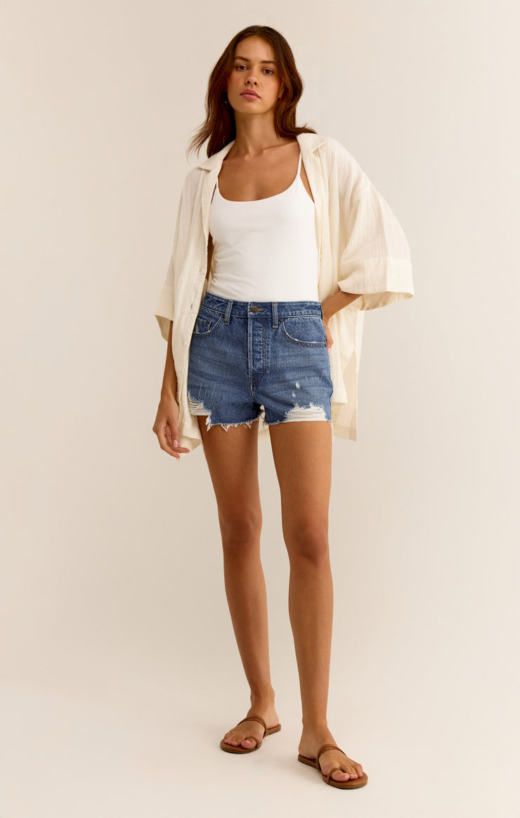 Shorts Classic Hi Rise Denim Short Vintage Indigo