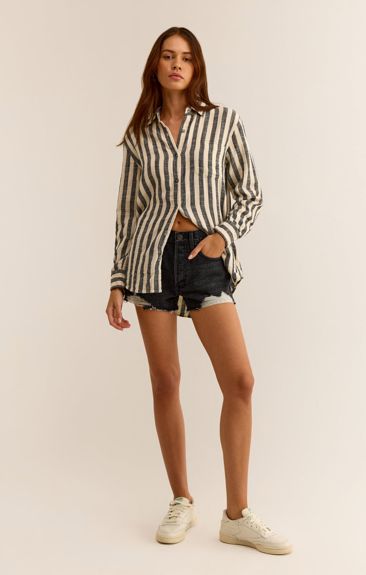 Shorts Classic Hi Rise Denim Short Washed Black