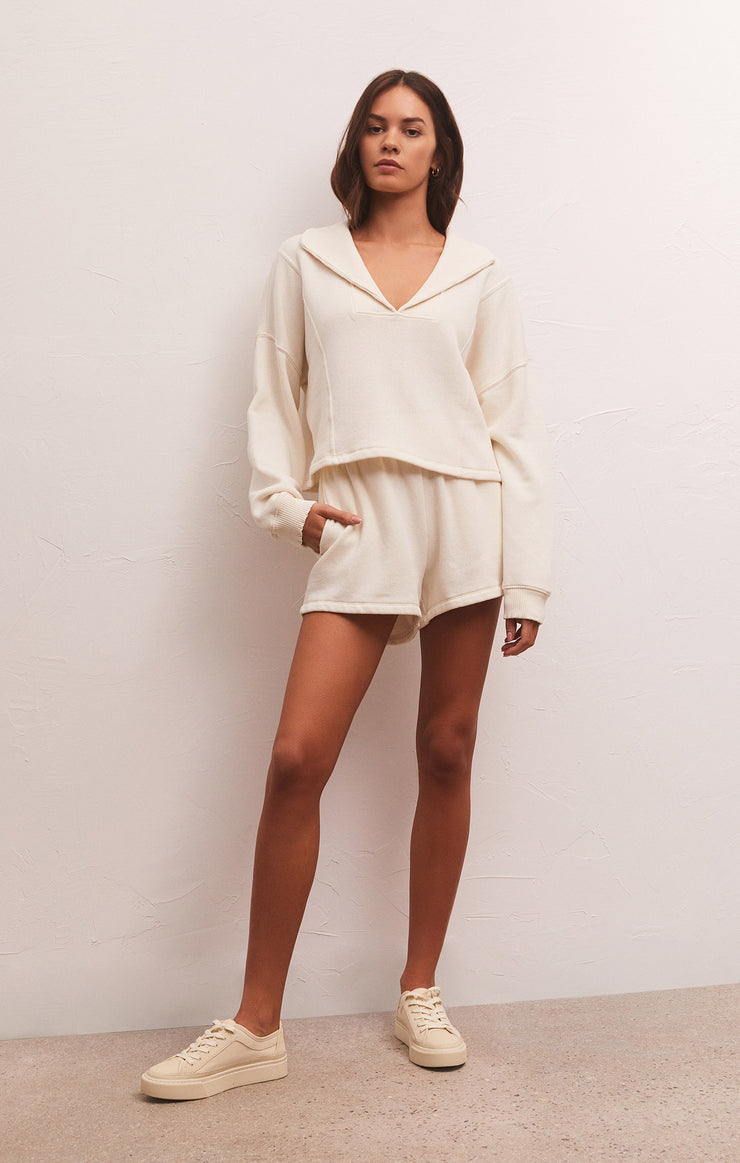 Shorts Sporty Fleece Short Sandstone