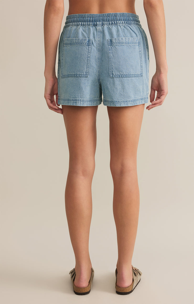 Shorts Summerland Luxe Soft Denim Short Light Vintage Indigo