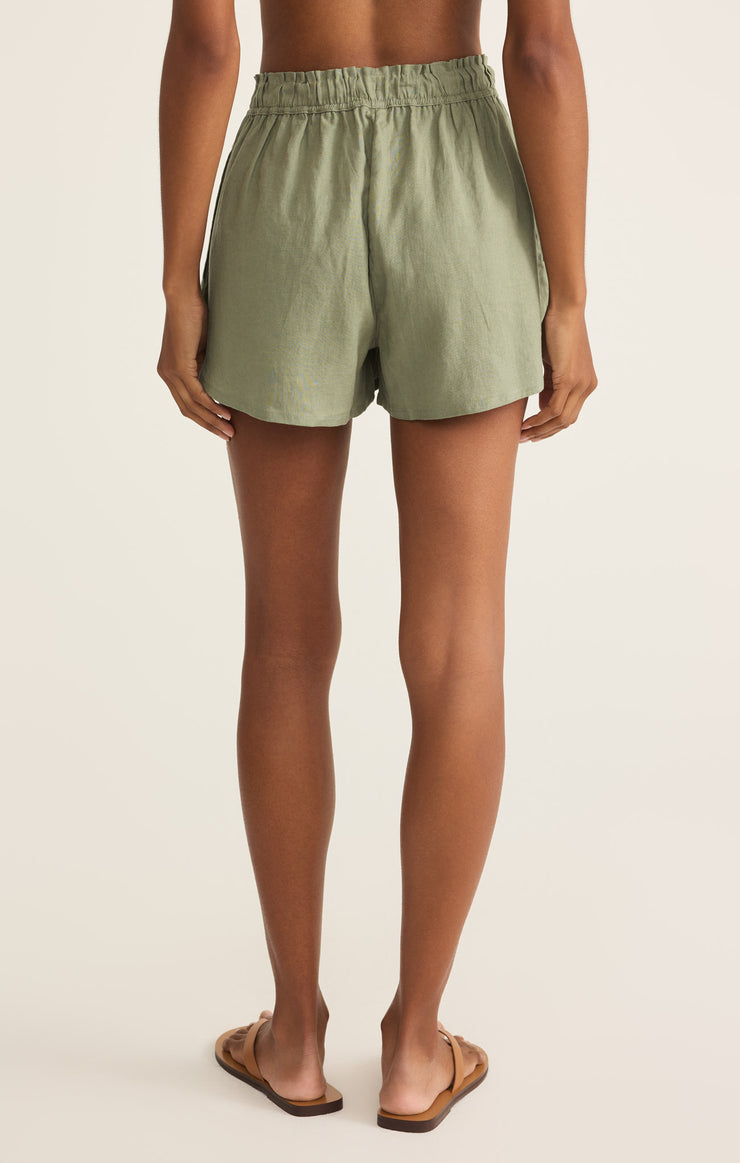 Shorts Perfect Linen Short Avocado