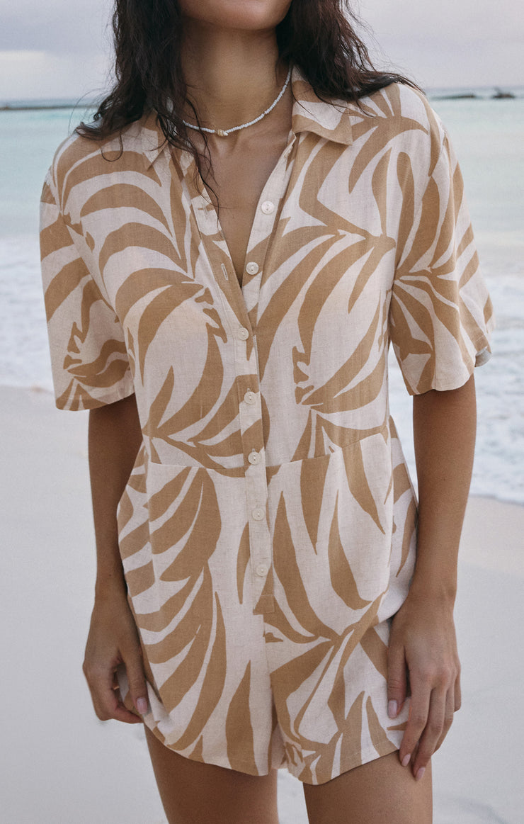 Shorts Marcel Tropical Palm Romper Marcel Tropical Palm Romper