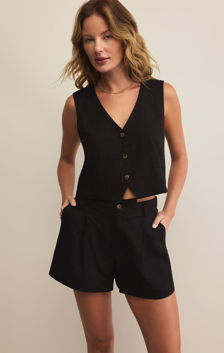 Shorts Topanga Linen Short Black