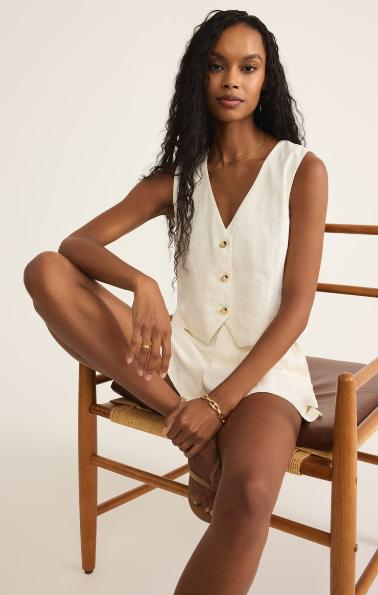 Shorts Topanga Linen Short White