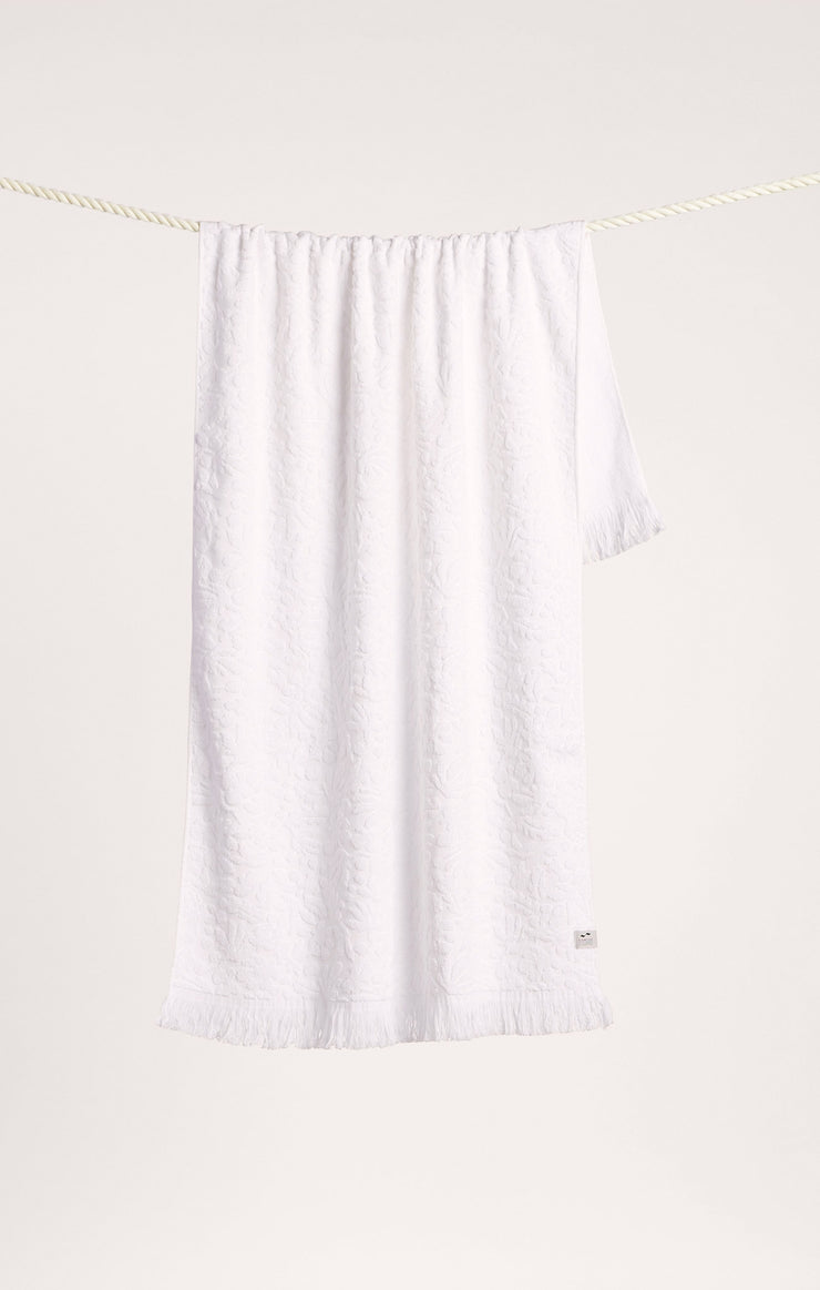 Accessories Rouen Jacquard Bath Towel Off White