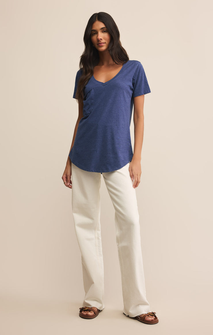 Tops Pocket Tee Yacht Blue