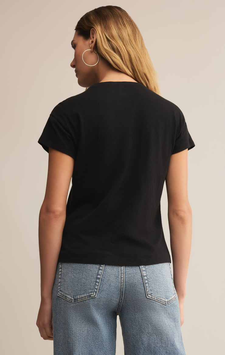 Tops Modern Slub Tee Black