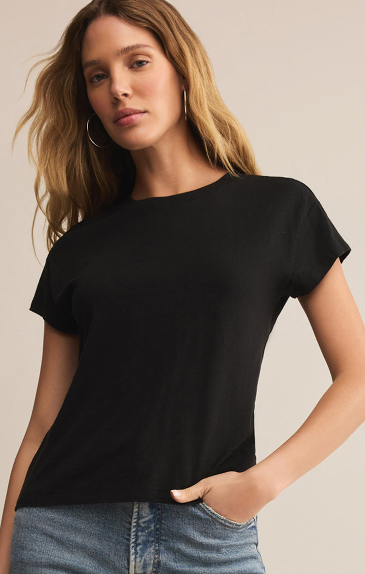 Tops Modern Slub Tee Black