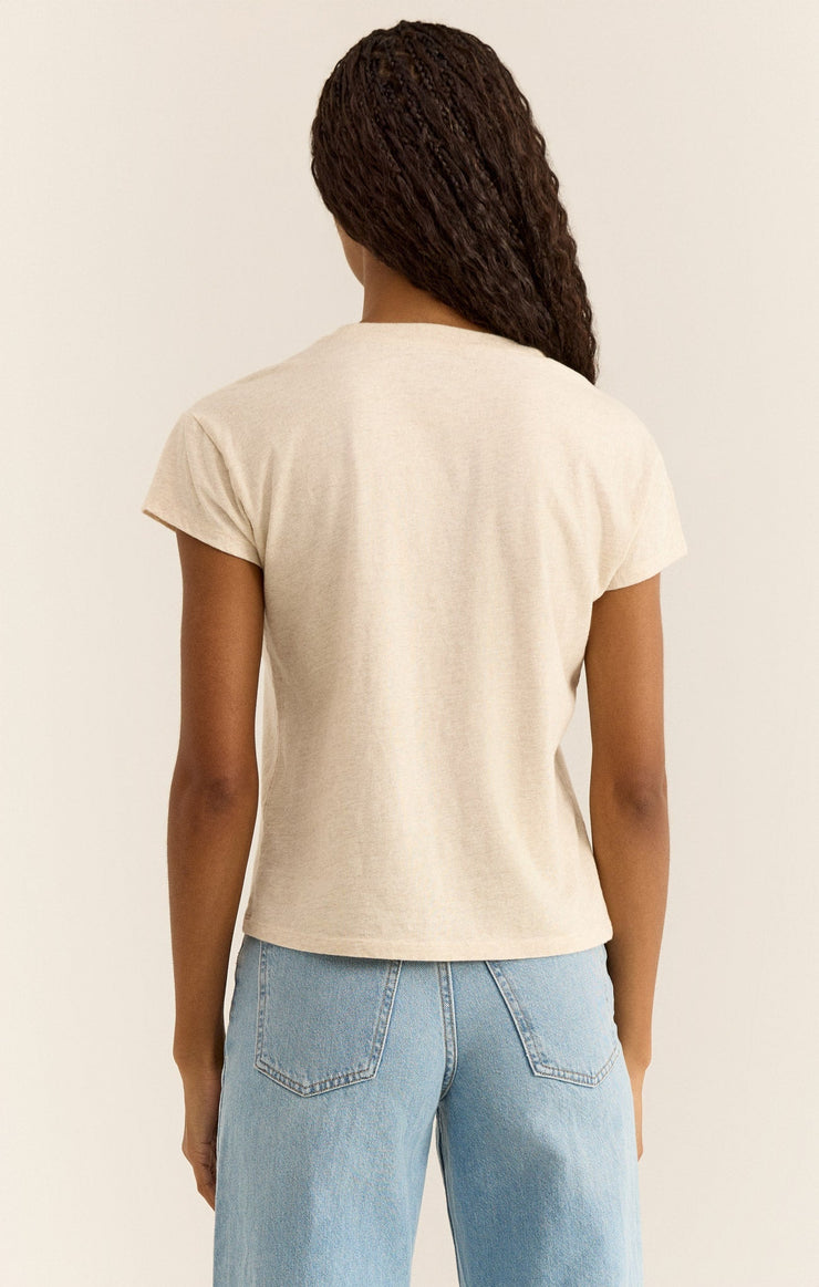 Tops Modern Slub Tee Light Oatmeal Heather