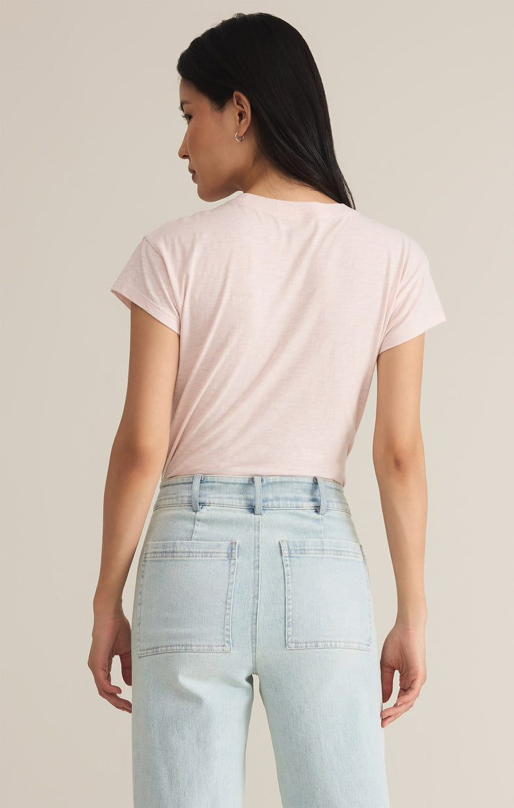 Tops Modern Slub Tee Pink Salt