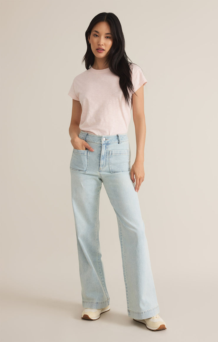Tops Modern Slub Tee Pink Salt
