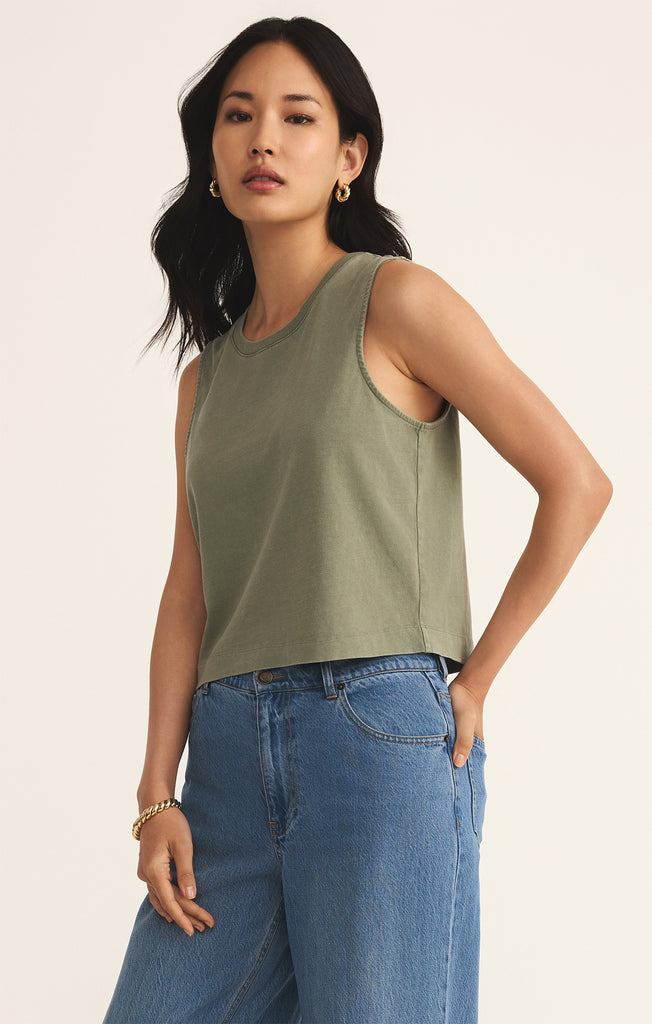Z SUPPLY-SLOANE JERSEY TANK IN TAUPE