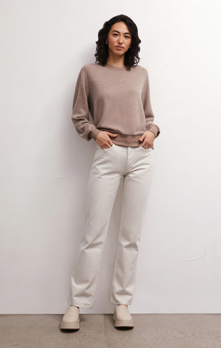 Tops Russel Cozy Pullover Toffee