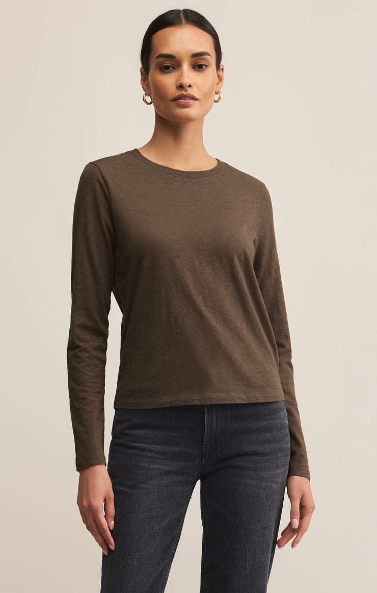 Tops Modern Slub Long Sleeve Top Modern Slub Long Sleeve Top