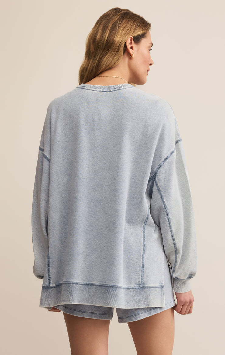 Tops Knit Denim Modern Weekender Washed Indigo