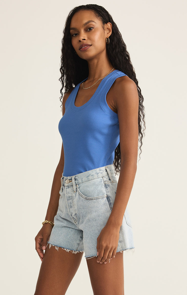 Tops Sirena Rib Tank Bay Blue