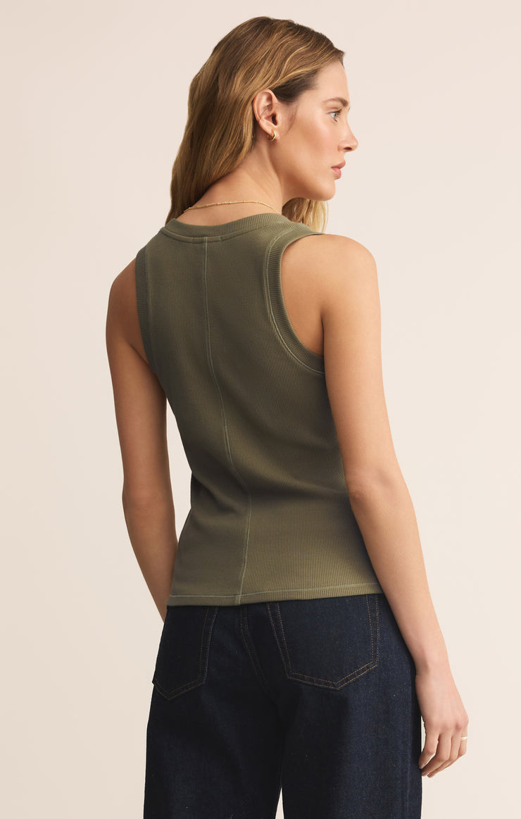 Tops Sirena Rib Tank Fern