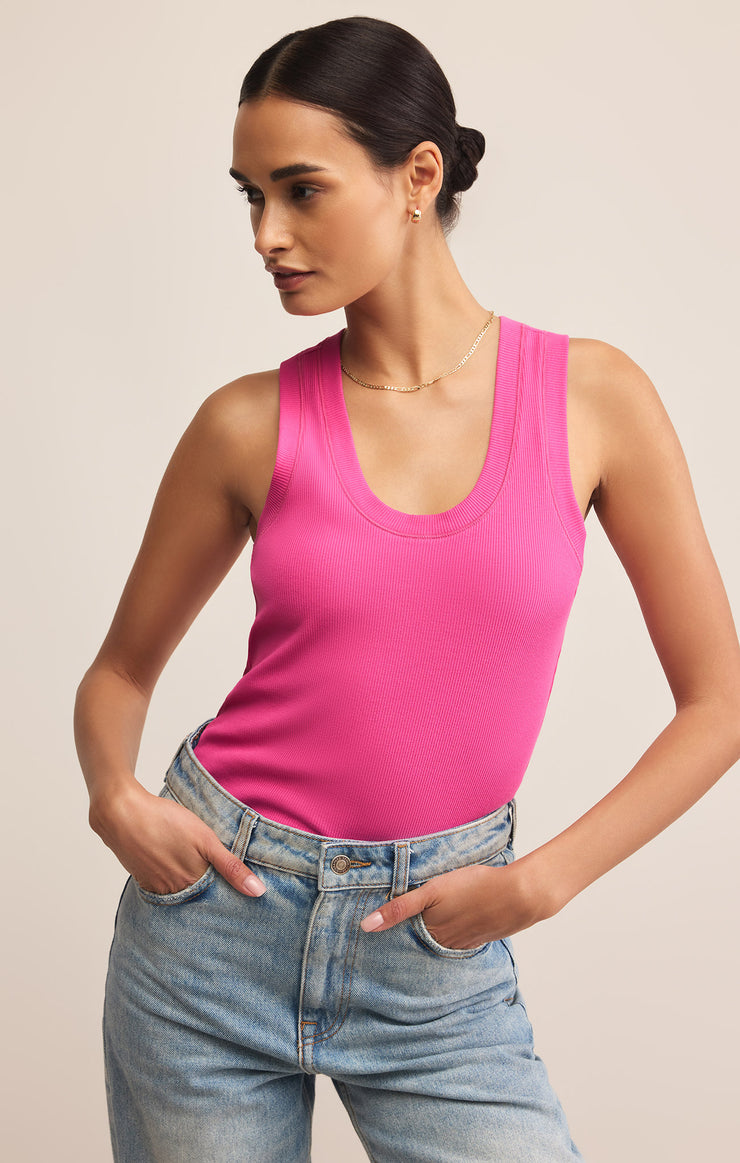 Tops Sirena Rib Tank Island Pink