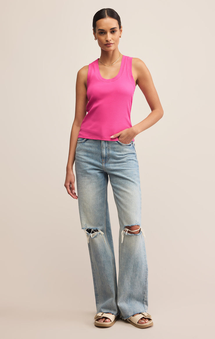 Tops Sirena Rib Tank Island Pink