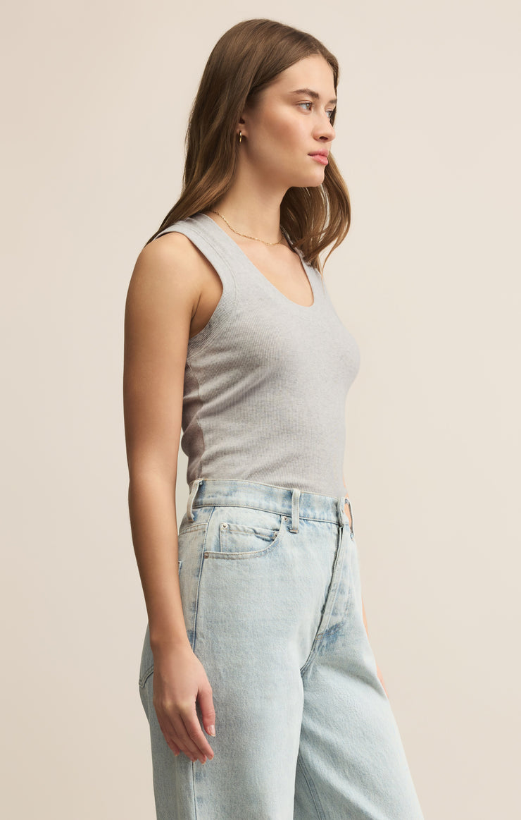 Tops Sirena Rib Tank Light Heather Grey