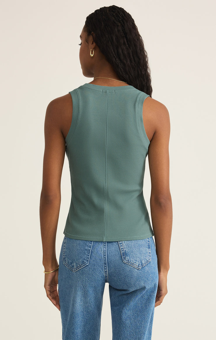 Tops Sirena Rib Tank Sea Pine