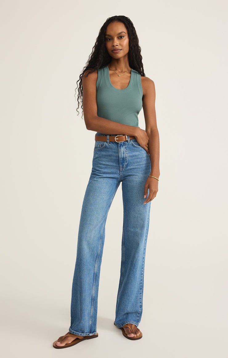 Tops Sirena Rib Tank Sea Pine