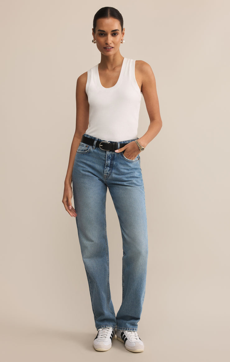 Tops Sirena Rib Tank White