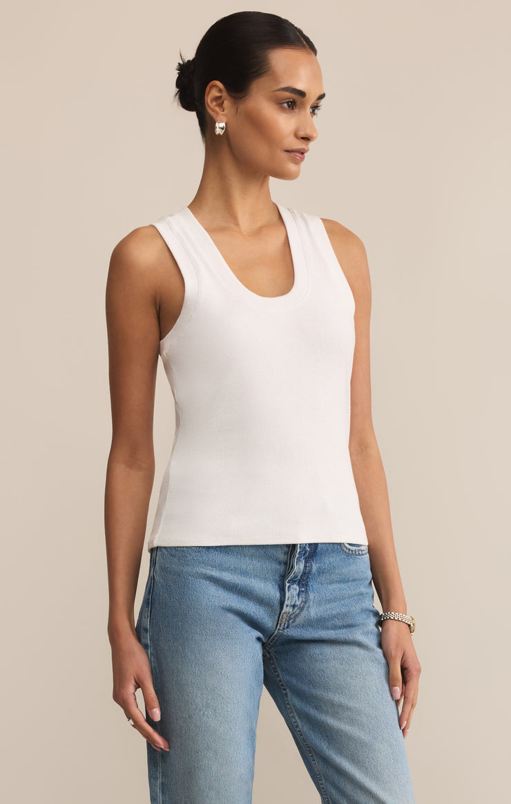 Tops Sirena Rib Tank White