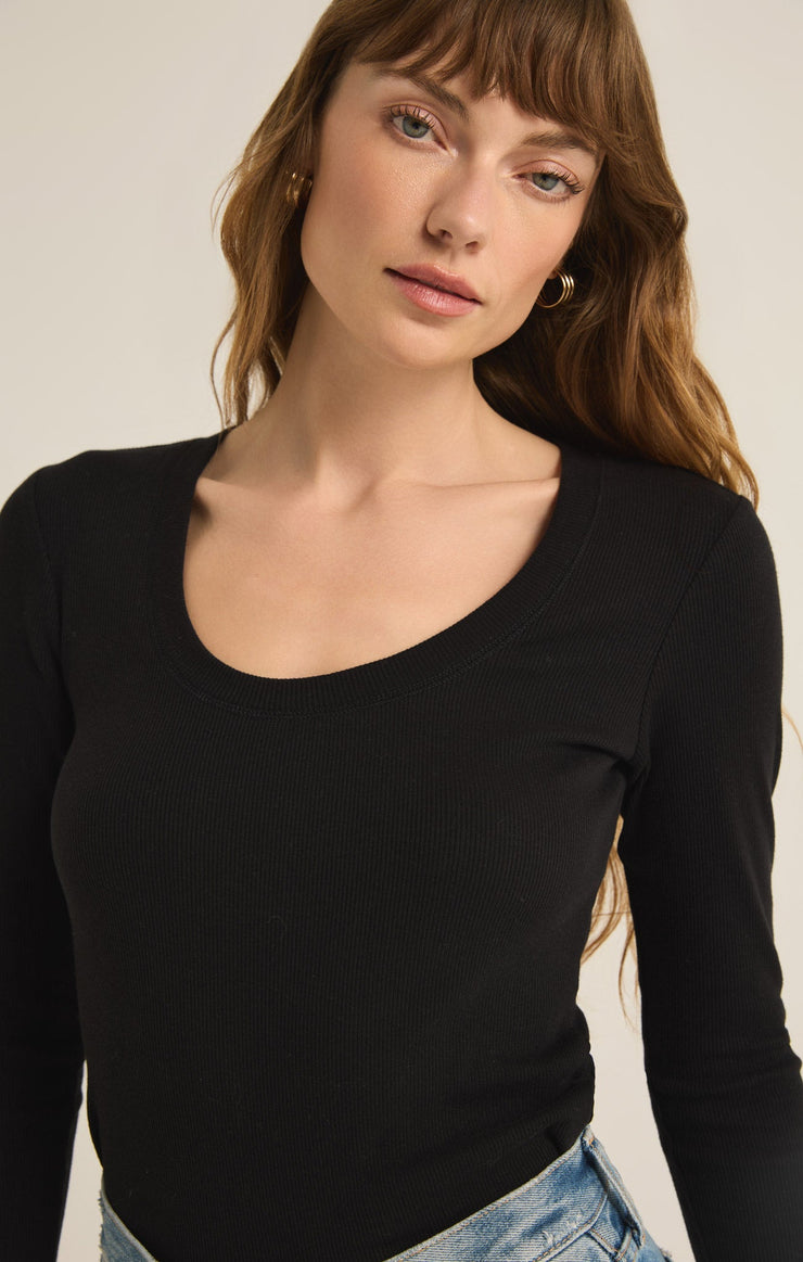 Tops Sirena Rib Long Sleeve Top Sirena Rib Long Sleeve Top