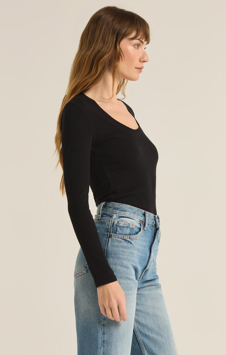 Tops Sirena Rib Long Sleeve Top Sirena Rib Long Sleeve Top