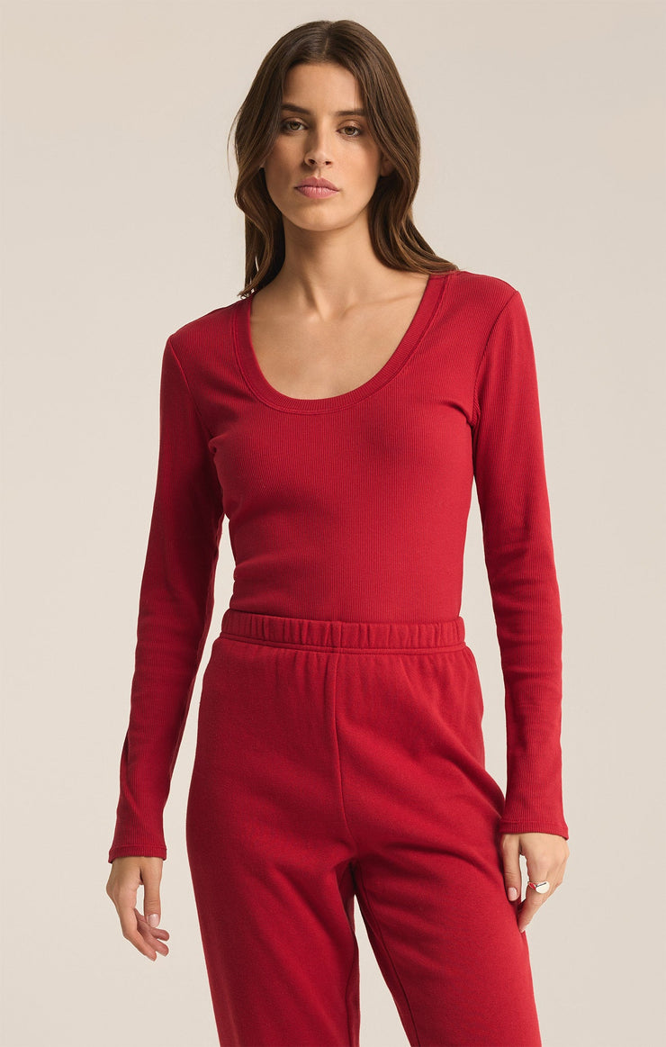 Tops Sirena Rib Long Sleeve Top Sirena Rib Long Sleeve Top