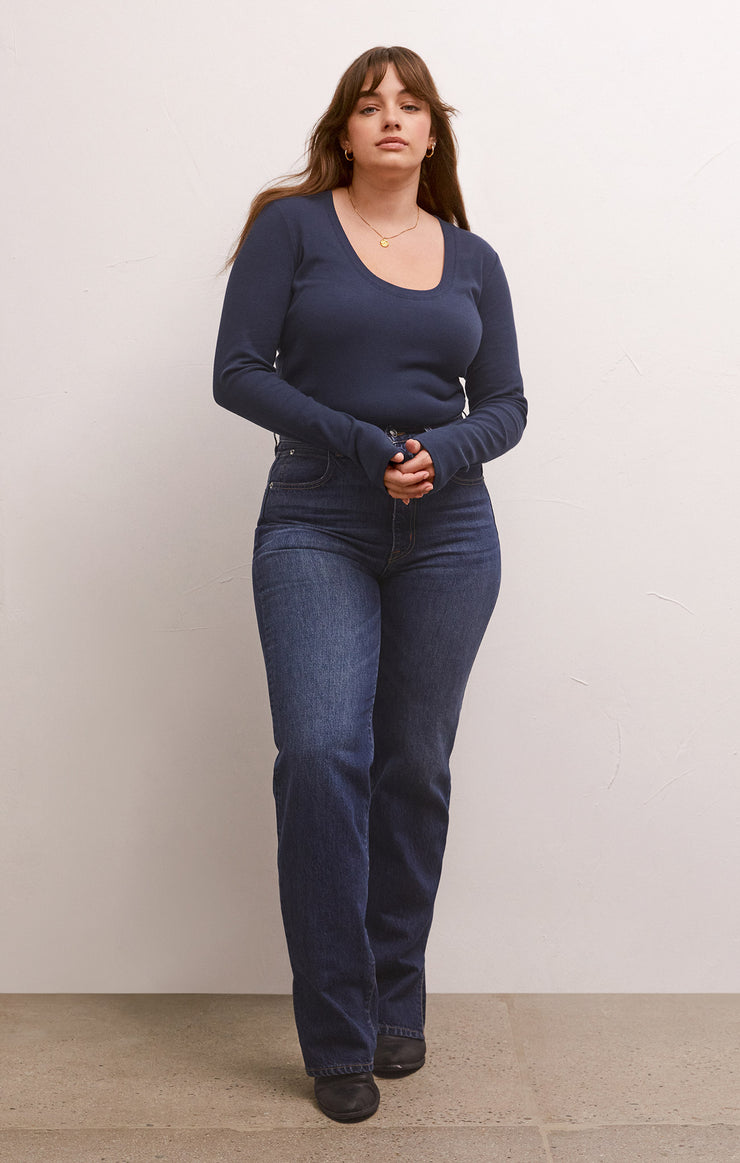 Tops Sirena Rib Long Sleeve Tee Sirena Rib Long Sleeve Tee