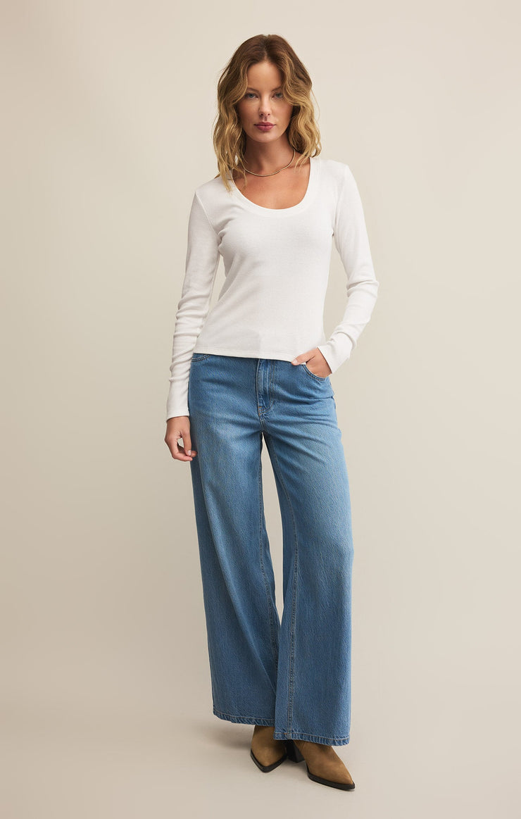 Tops Sirena Rib Long Sleeve Top Sirena Rib Long Sleeve Top