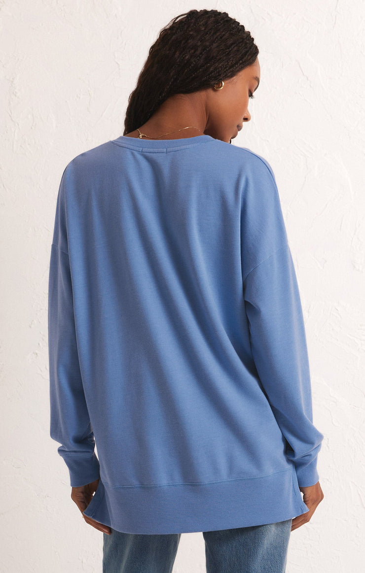 Tops Modern V-Neck Weekender Blue Isle