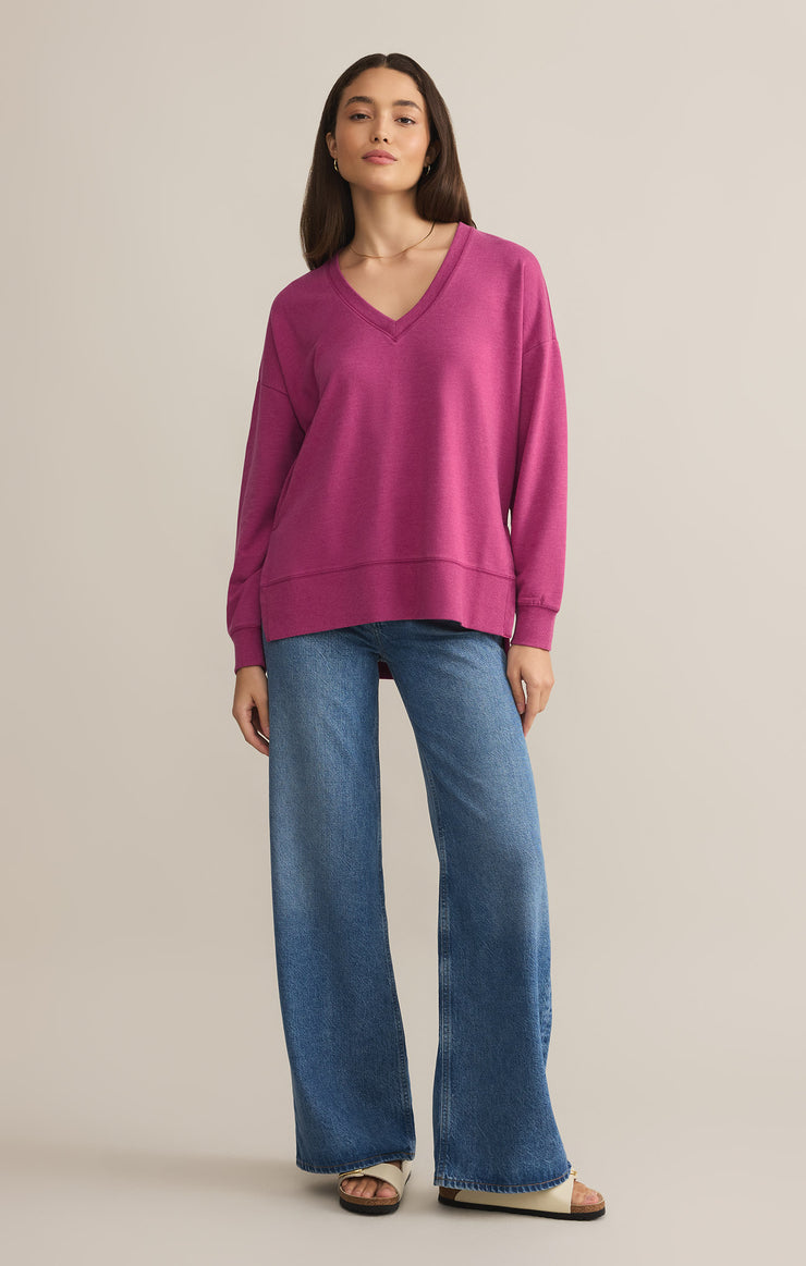Tops Modern V-Neck Weekender Magenta