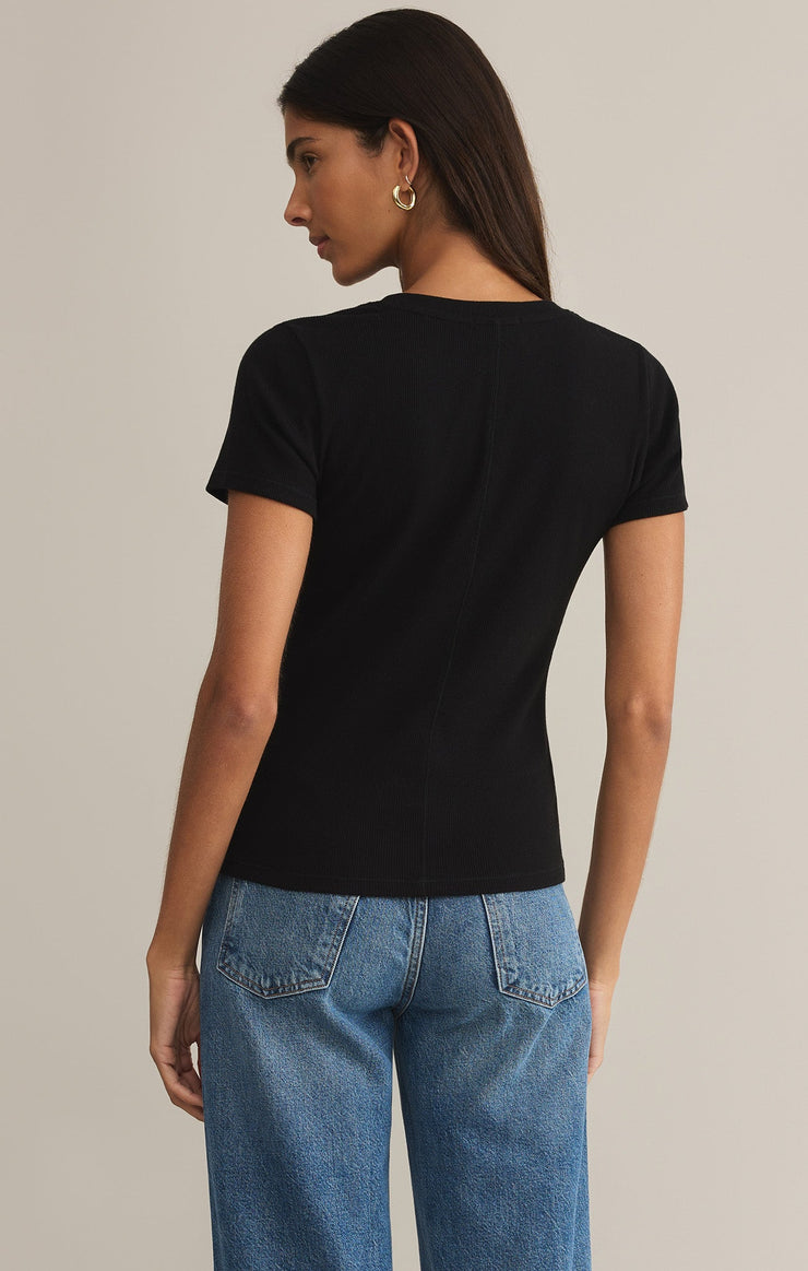Tops Sirena Short Sleeve Rib Tee Sirena Short Sleeve Rib Tee