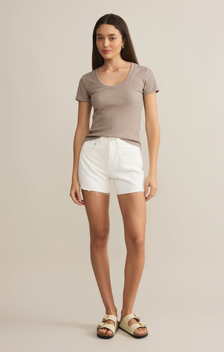 Tops Sirena Short Sleeve Rib Tee Sirena Short Sleeve Rib Tee