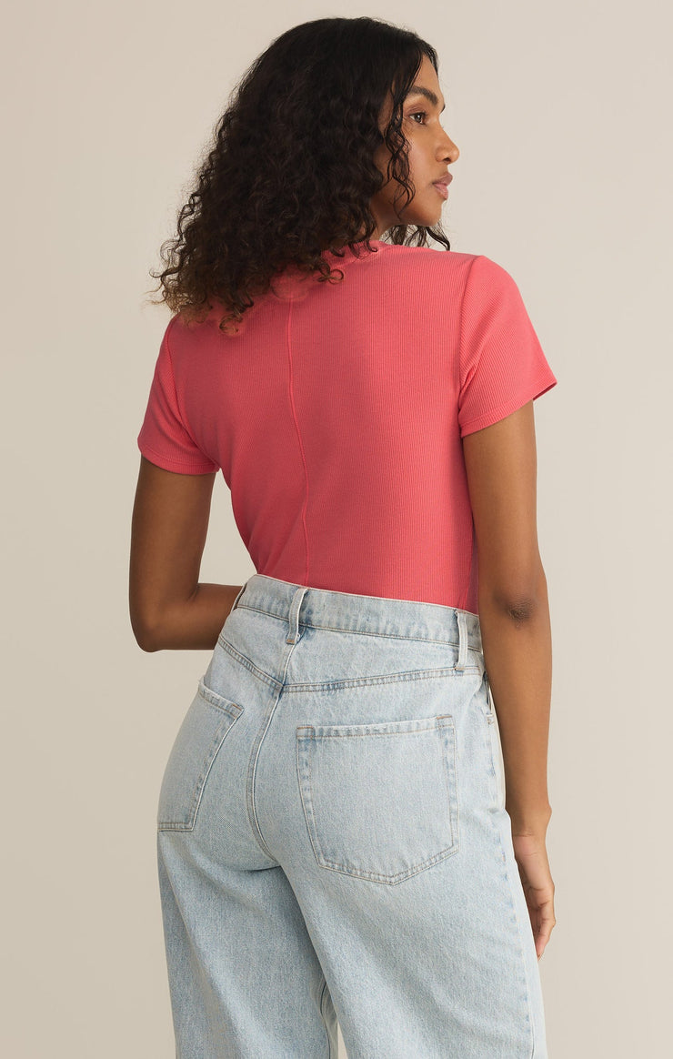 Tops Sirena Short Sleeve Rib Tee Sirena Short Sleeve Rib Tee
