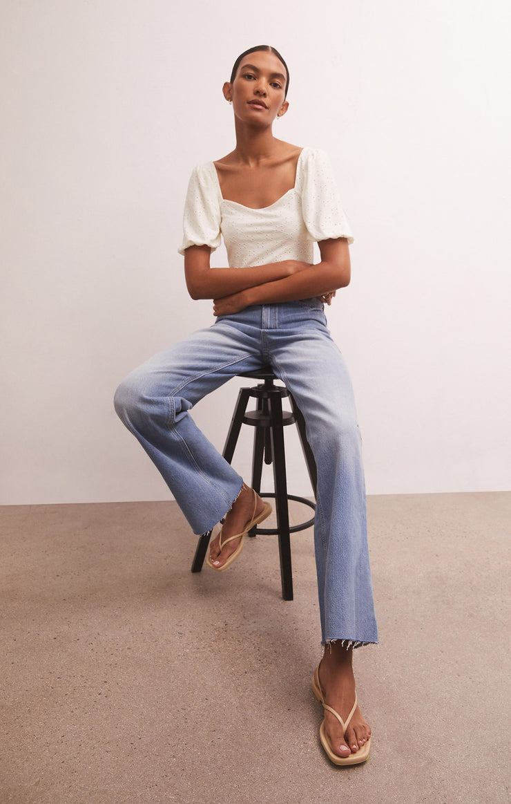 Tops Mae Knit Eyelet Top Mae Knit Eyelet Top