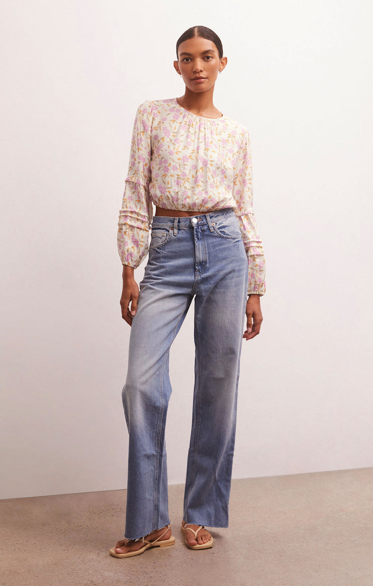 Tops Nylah Floral Top Sandstone