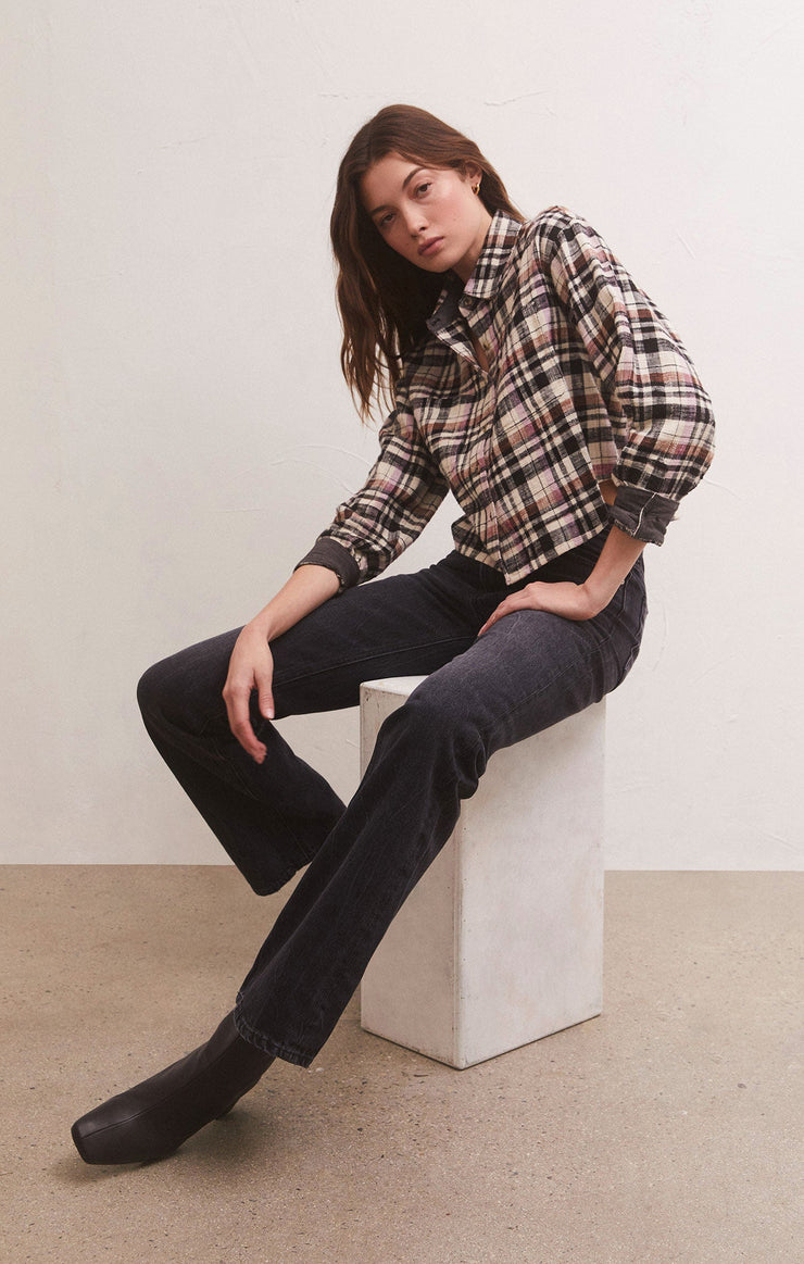 Tops Ethan Cropped Plaid Top Ethan Cropped Plaid Top