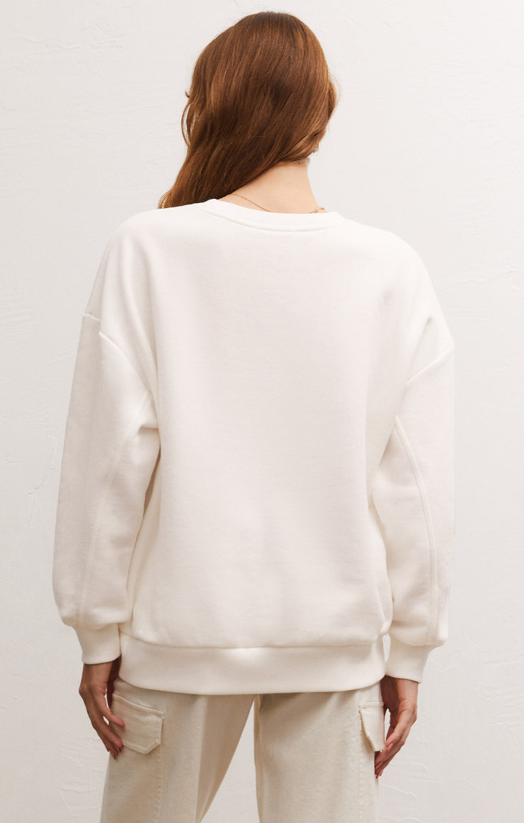 Tops Good Vibes Sweatshirt Sandstone