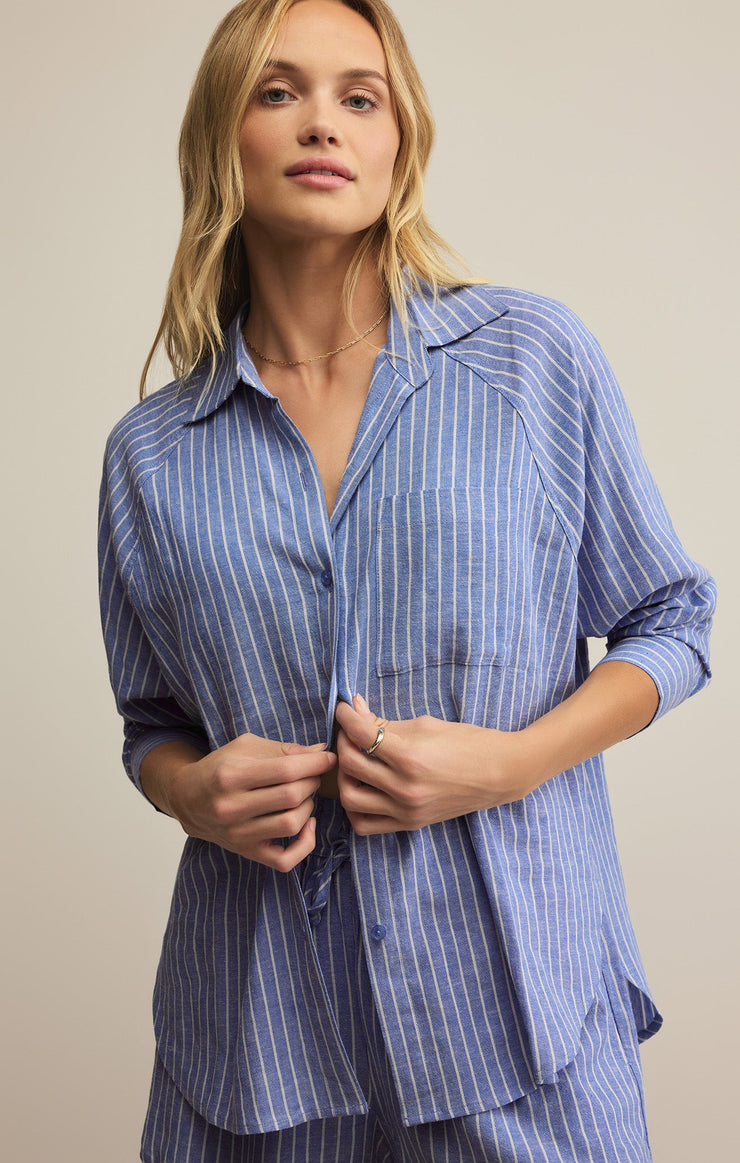 Tops Perfect Linen Striped Top Perfect Linen Striped Top