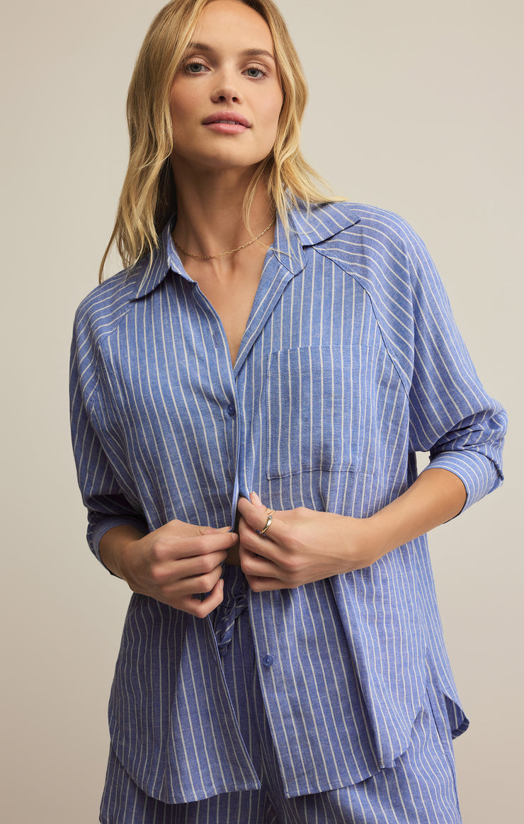 Tops Perfect Linen Striped Top Perfect Linen Striped Top